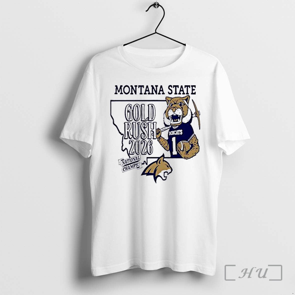 Officials Montana State Gold Rush Ncaa 2026 National - Adult & Kids T-Shirts, Sweatshirts & Hoodies apparel design preview 1