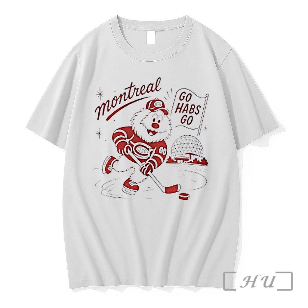 Officials Montreal Canadiens Character Skating Stick - Adult & Kids T-Shirts, Sweatshirts & Hoodies apparel design preview 1