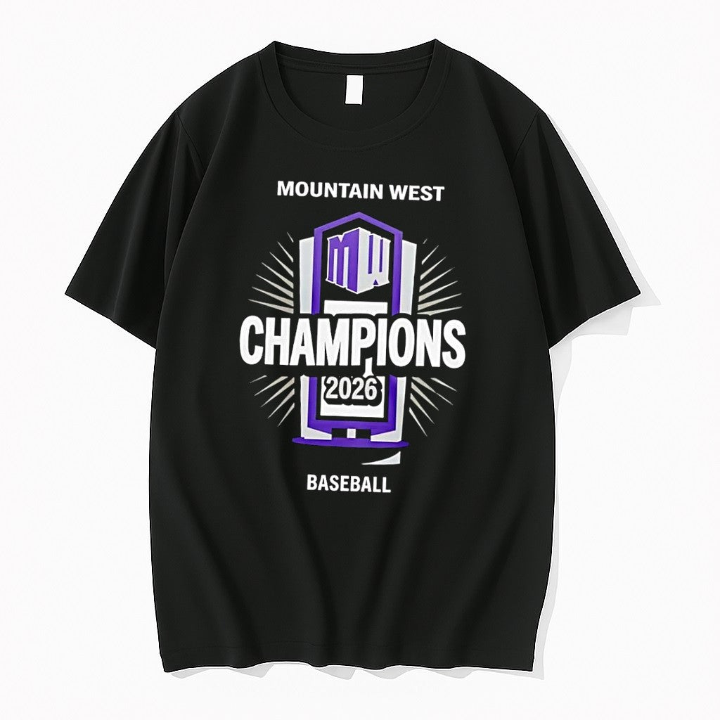 Officials Mountain West Champions 2026 Baseball Mw - Adult & Kids T-Shirts, Sweatshirts & Hoodies apparel design preview 1