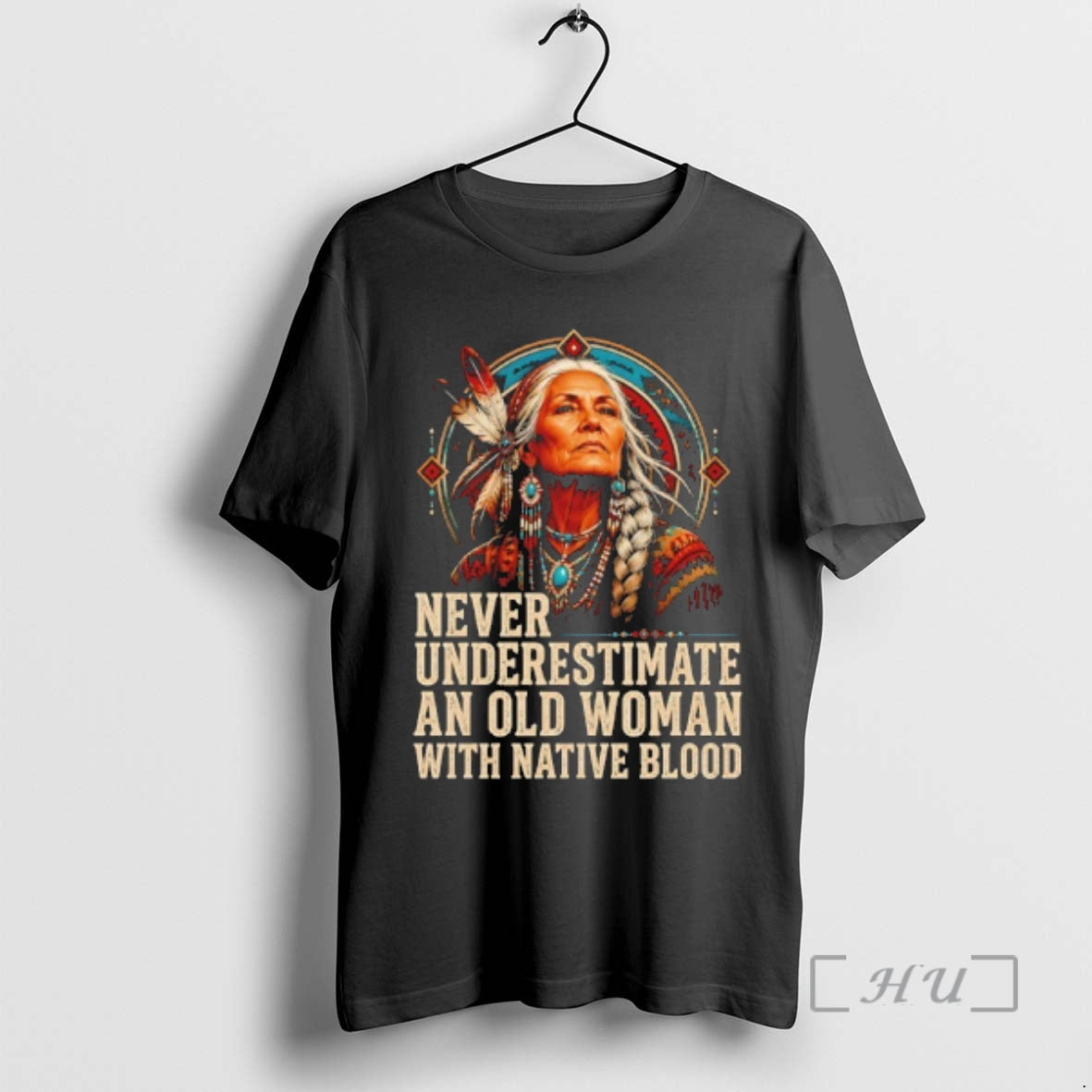 Officials Native American Woman Never Underestimate - Adult & Kids T-Shirts, Sweatshirts & Hoodies apparel design preview 1
