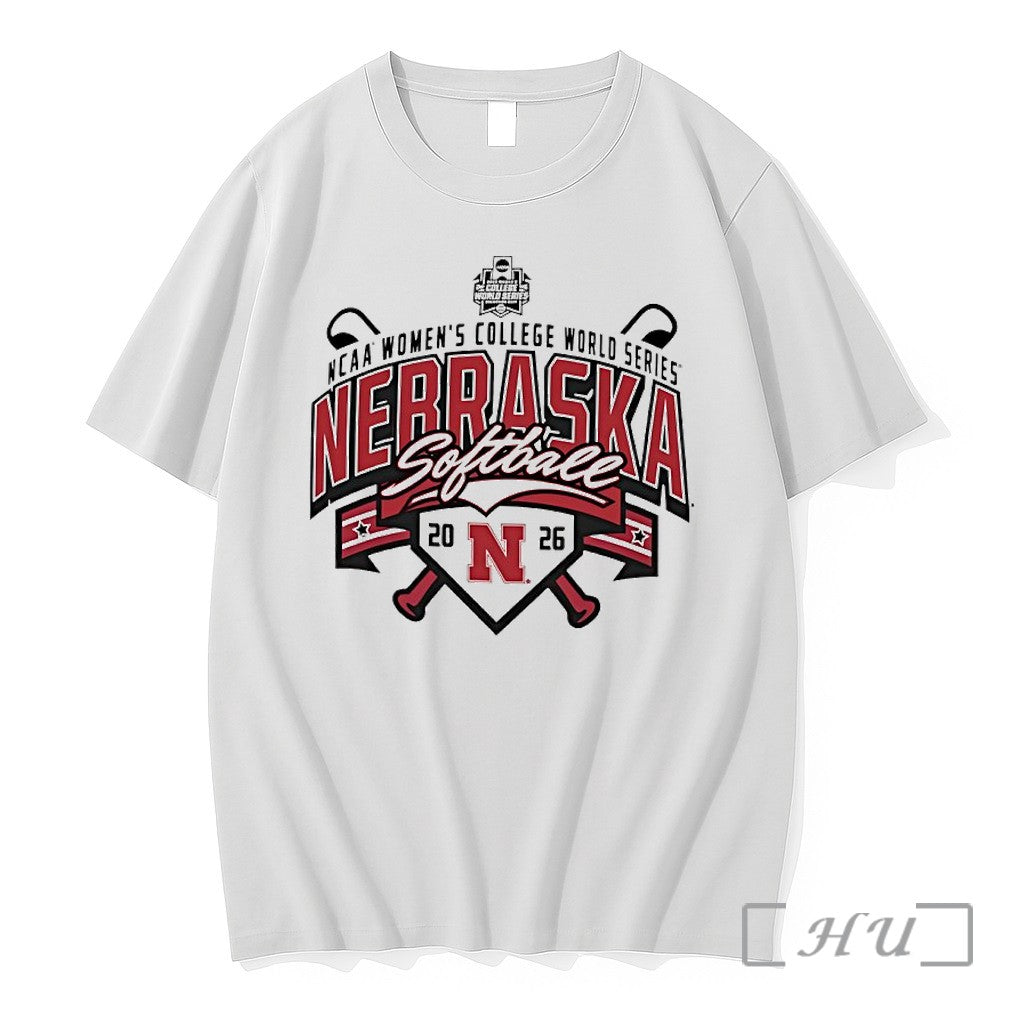 Officials Nebraska Softball 2026 Ncaa Womens College - Adult & Kids T-Shirts, Sweatshirts & Hoodies apparel design preview 1