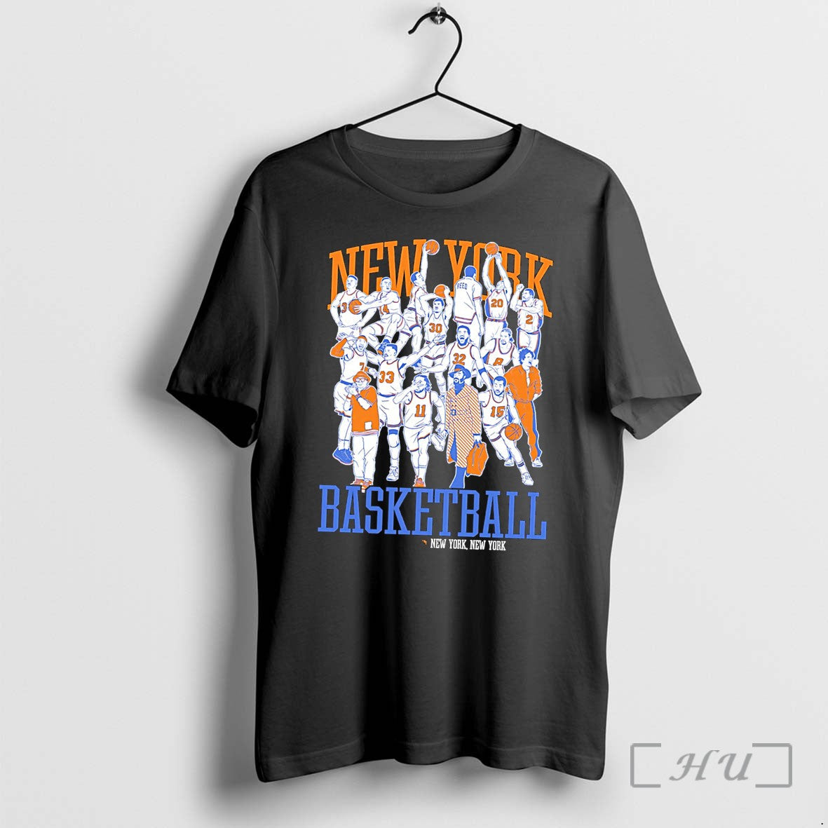 Officials New York Basketball All Team Caricature - Adult & Kids T-Shirts, Sweatshirts & Hoodies apparel design preview 1