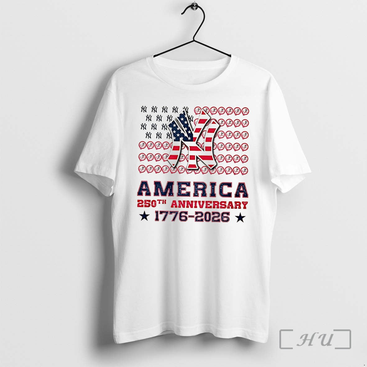 Officials New York Yankees America 250th Anniversary - Adult & Kids T-Shirts, Sweatshirts & Hoodies apparel design preview 1