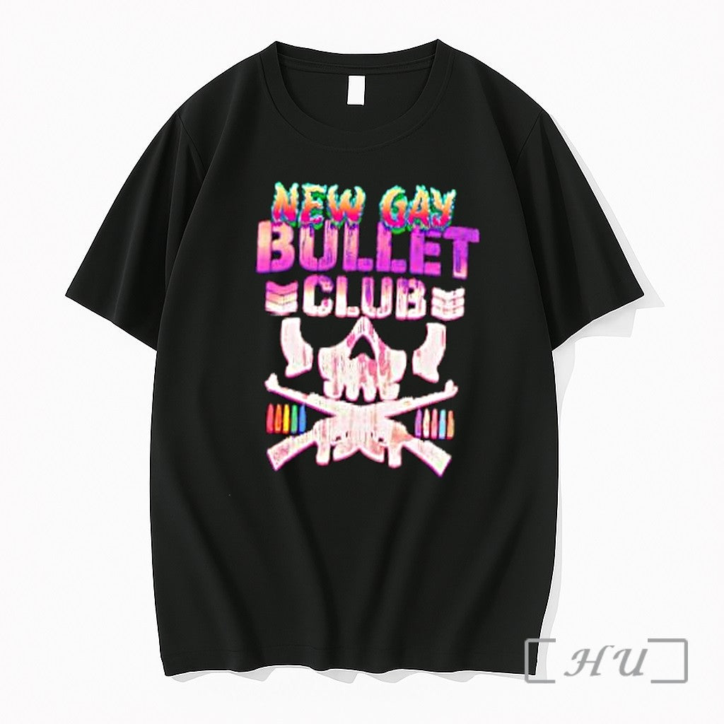 Officials New Gay Bullet Club Skull Crossed Rifles - Adult & Kids T-Shirts, Sweatshirts & Hoodies apparel design preview 1
