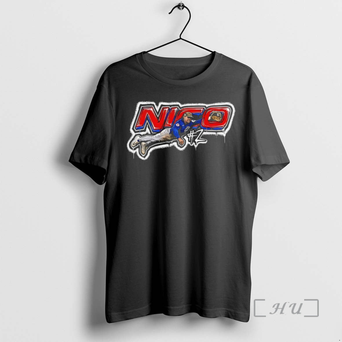 Officials Nico Hoerner 2 Chicago Cubs Baseball Mlb - Adult & Kids T-Shirts, Sweatshirts & Hoodies apparel design preview 1