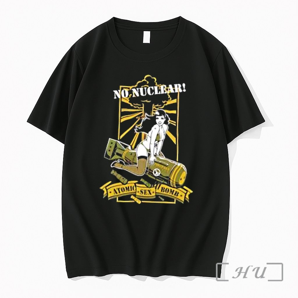 Officials No Nuclear Pinupart Atomic Sex Bomb - Adult & Kids T-Shirts, Sweatshirts & Hoodies apparel design preview 1