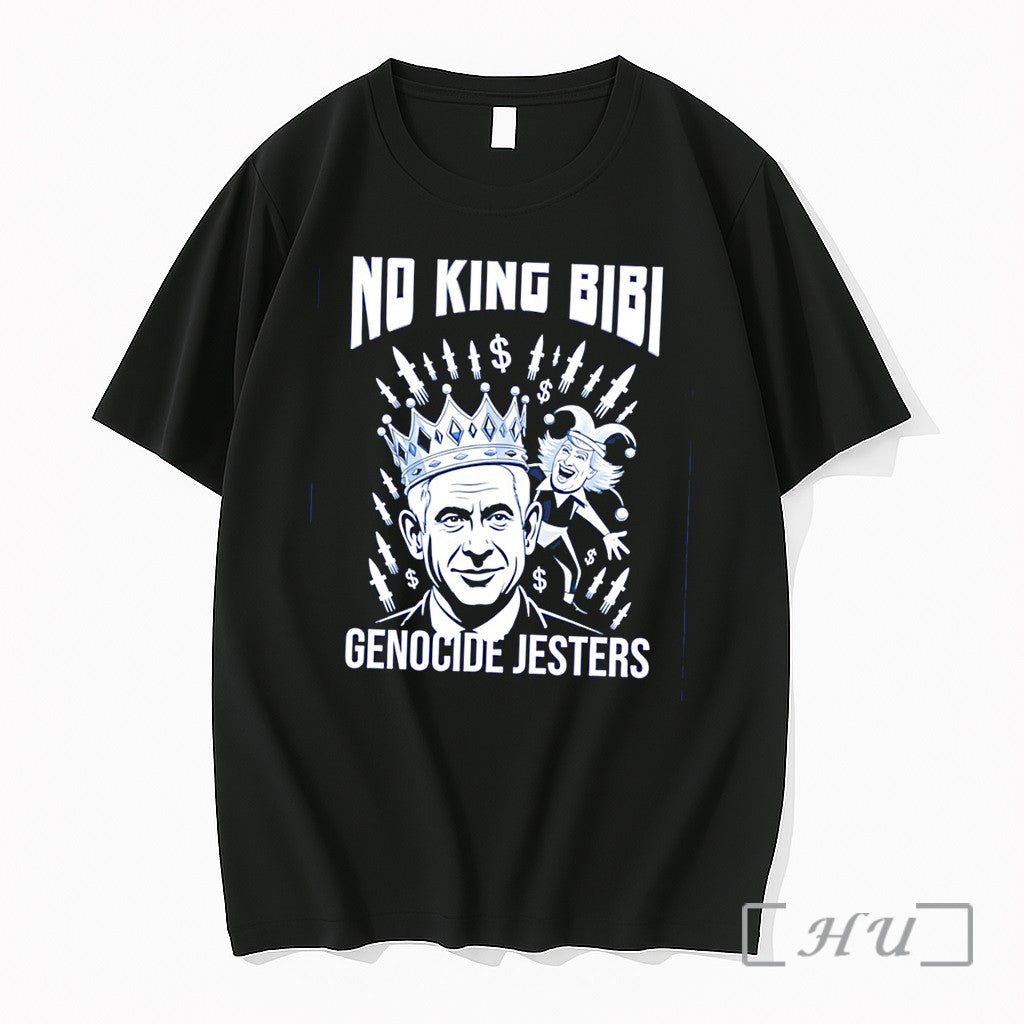 Officials No King Bibi Genocide Jesters Featuring - Adult & Kids T-Shirts, Sweatshirts & Hoodies apparel design preview 1