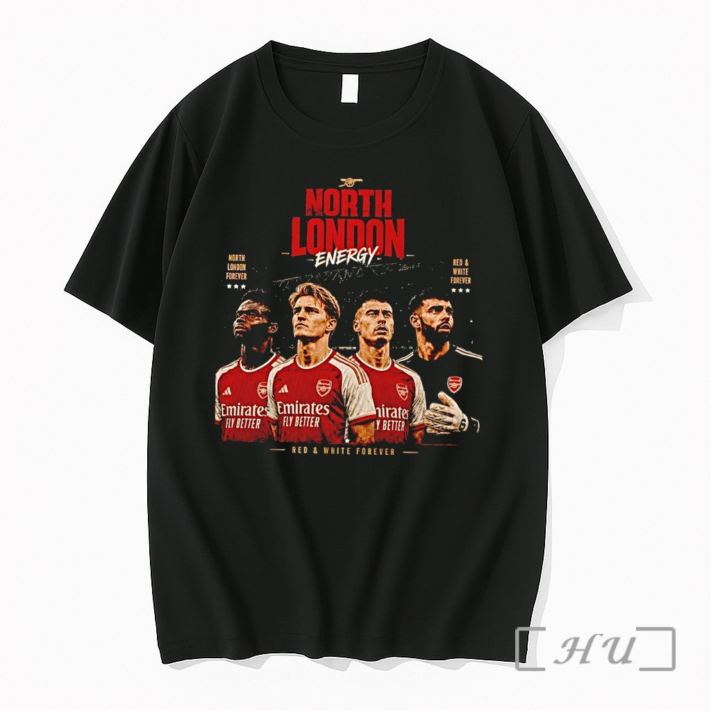 Officials North London Energy Arsenal Fc Red And - Adult & Kids T-Shirts, Sweatshirts & Hoodies apparel design preview 1