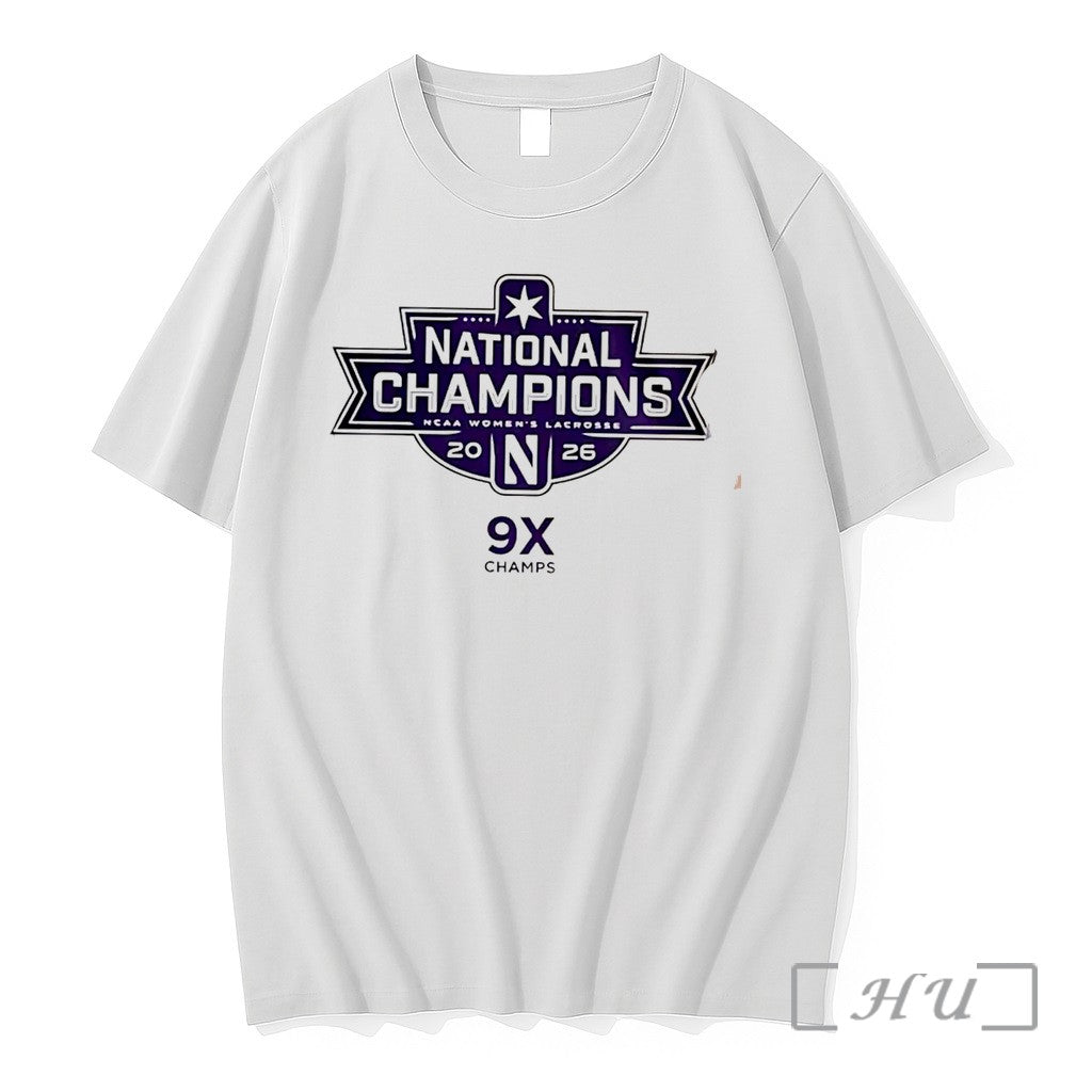 Officials Northwestern Wildcats Womens Lacrosse 2026 - Adult & Kids T-Shirts, Sweatshirts & Hoodies apparel design preview 1