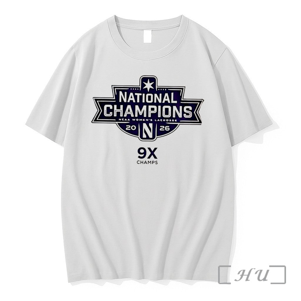 Officials Northwestern Wildcats Womens Lacrosse 2026 - Adult & Kids T-Shirts, Sweatshirts & Hoodies apparel design preview 1