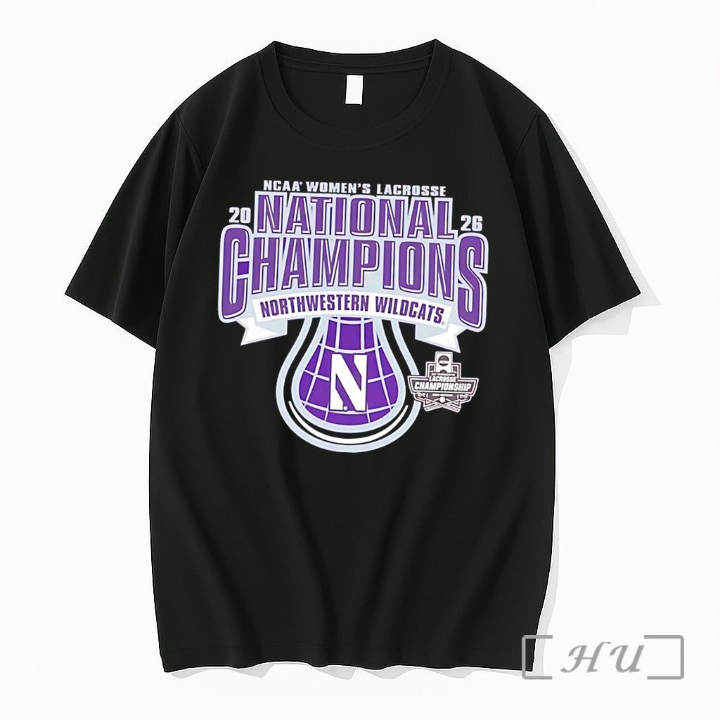 Officials Northwestern Womens Lacrosse 2026 National - Adult & Kids T-Shirts, Sweatshirts & Hoodies apparel design preview 1
