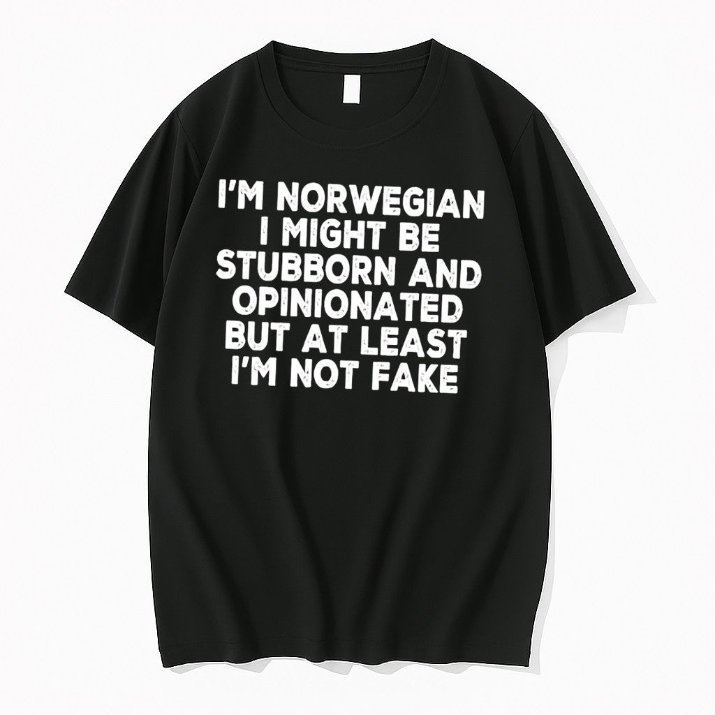 Officials Norwegian Stubborn Opinionated Not Fake - Adult & Kids T-Shirts, Sweatshirts & Hoodies apparel design preview 1