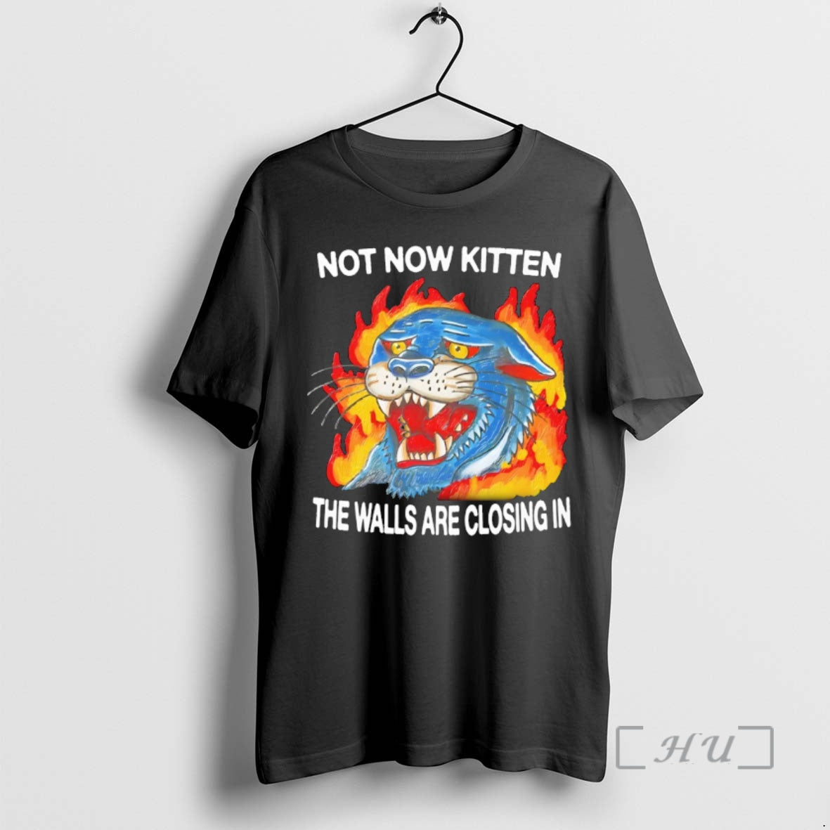 Officials Not Now Kitten The Walls Are Closing In - Adult & Kids T-Shirts, Sweatshirts & Hoodies apparel design preview 1