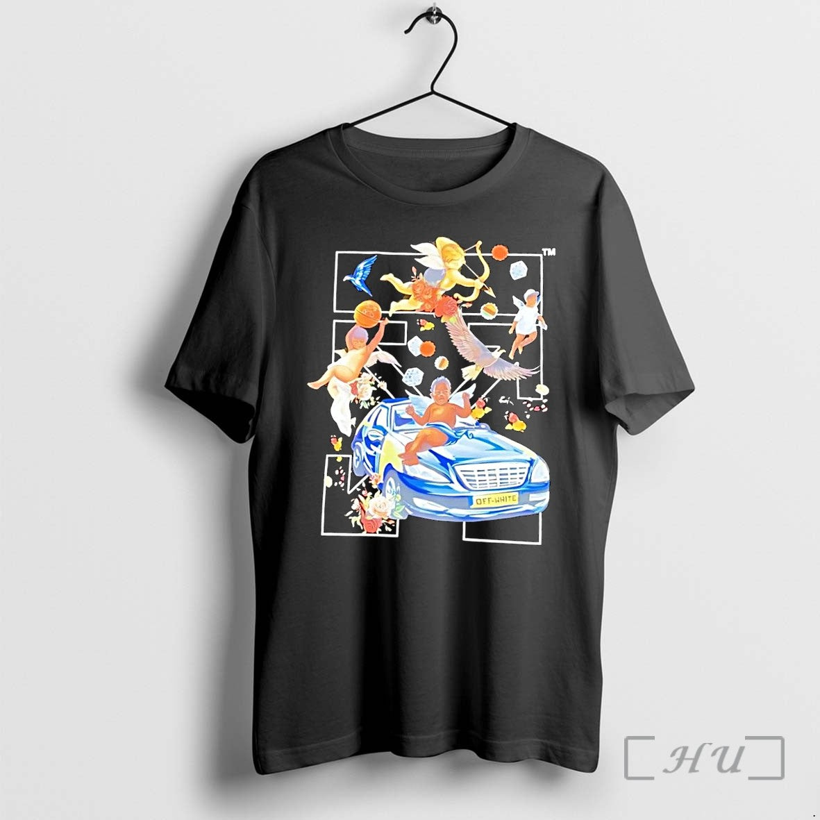 Officials Off White Cherubs Car Eagle Basketball - Adult & Kids T-Shirts, Sweatshirts & Hoodies apparel design preview 1