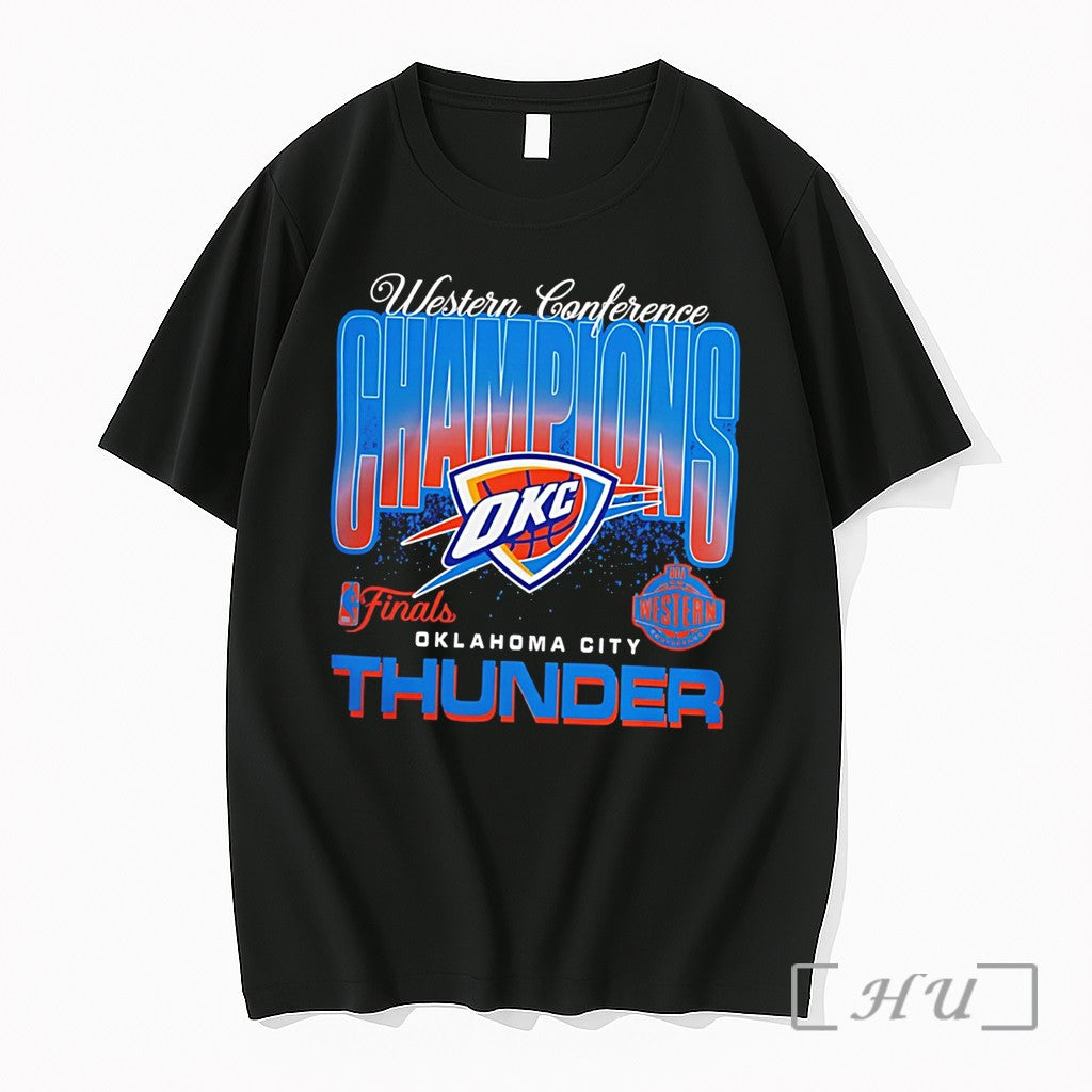 Officials Okc Thunder 2026 Nba Western Conference - Adult & Kids T-Shirts, Sweatshirts & Hoodies apparel design preview 1