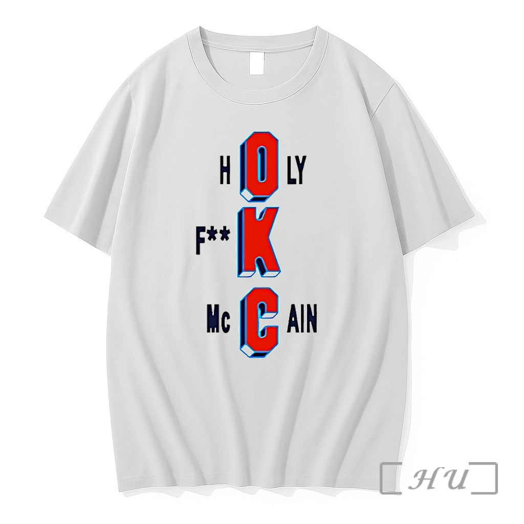 Officials Oklahoma City Thunder Holy Fuck Mccain - Adult & Kids T-Shirts, Sweatshirts & Hoodies apparel design preview 1