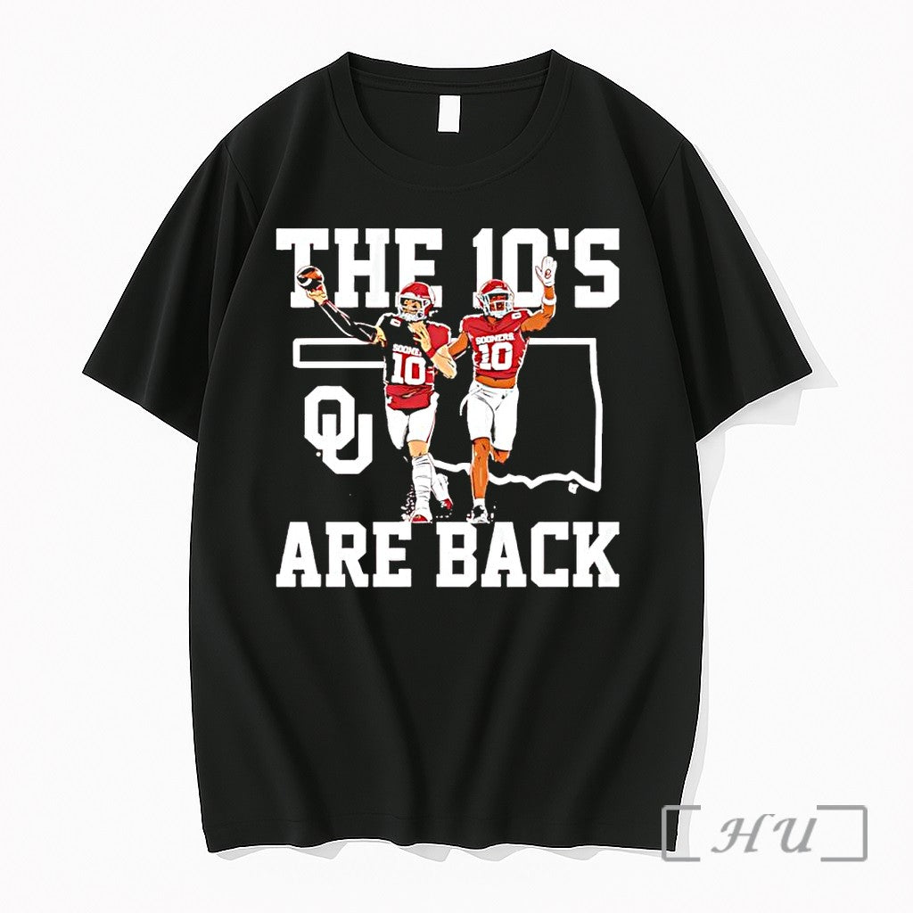 Officials Oklahoma Sooners The 10s Are Back Football - Adult & Kids T-Shirts, Sweatshirts & Hoodies apparel design preview 1