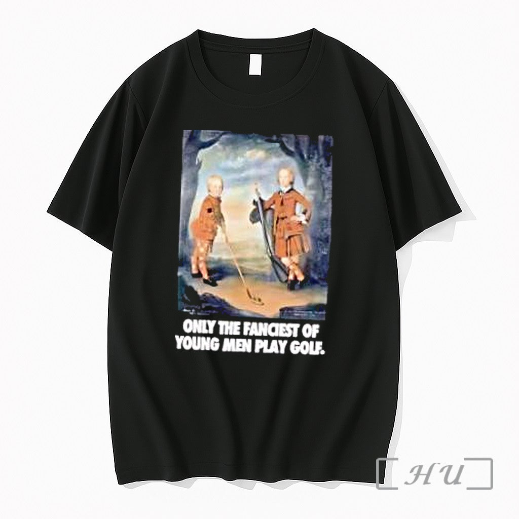 Officials Only The Fanciest Of Young Men Play Golf - Adult & Kids T-Shirts, Sweatshirts & Hoodies apparel design preview 1