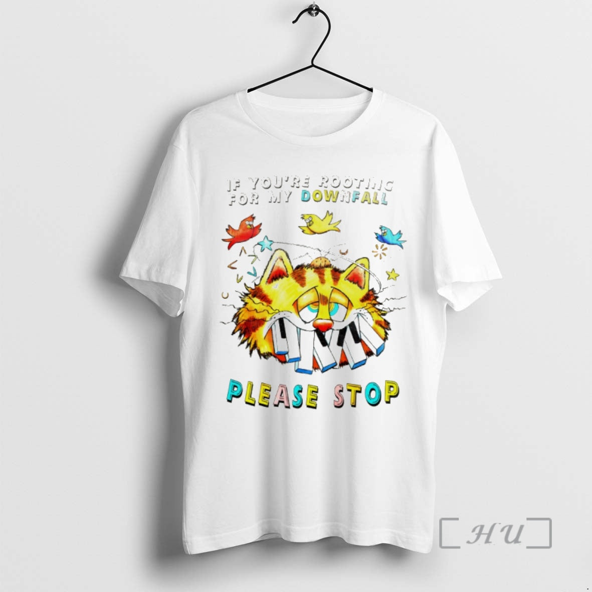 Officials Orange Cat If Youre Rooting For My Downfall - Adult & Kids T-Shirts, Sweatshirts & Hoodies apparel design preview 1