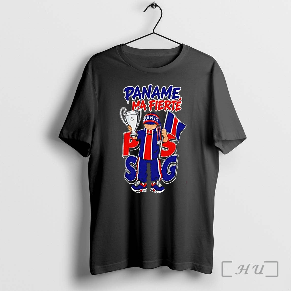 Officials Paname Ma Fierte Psg Paris Fan Trophy Flag - Adult & Kids T-Shirts, Sweatshirts & Hoodies apparel design preview 1
