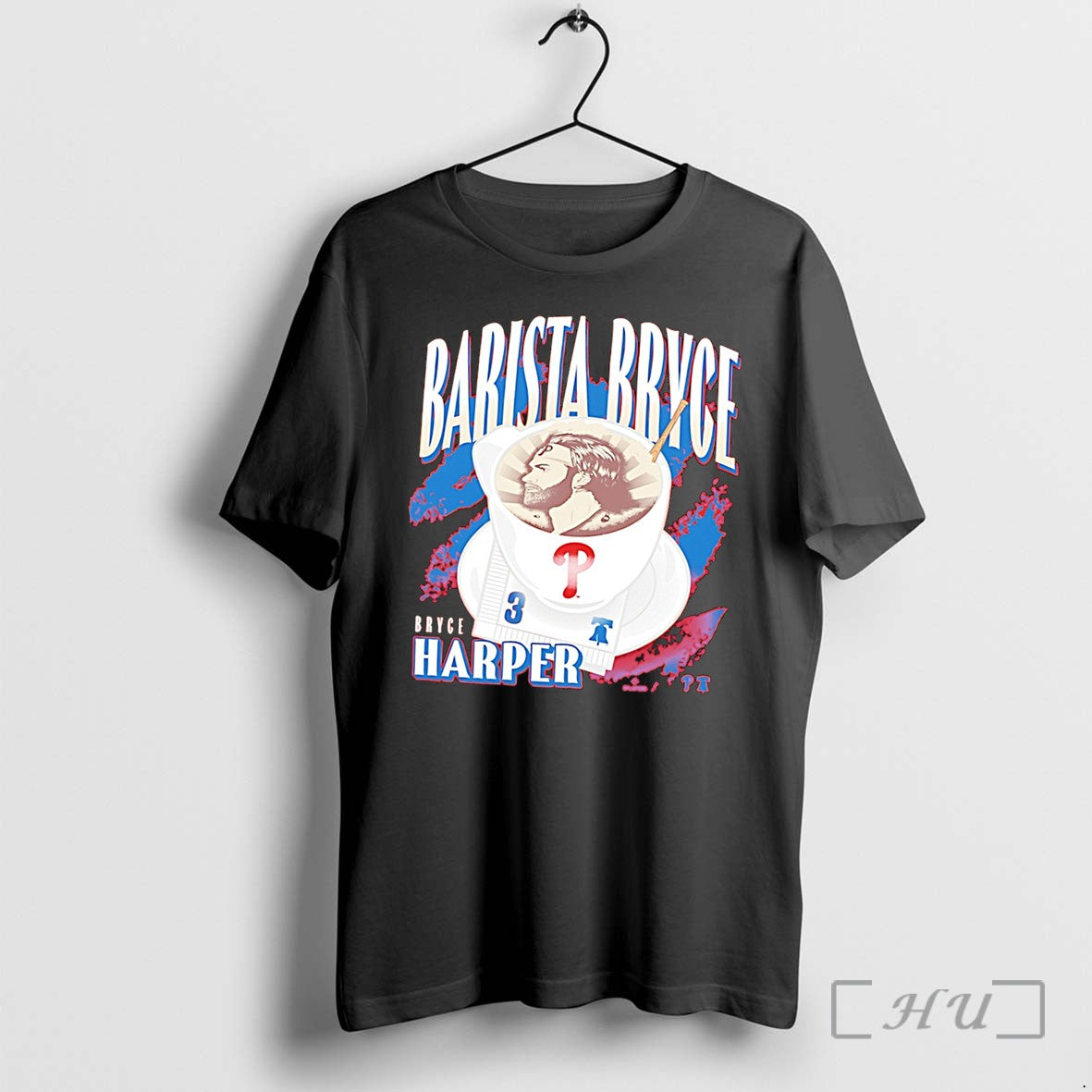 Officials Philadelphia Phillies Bryce Harper Barista - Adult & Kids T-Shirts, Sweatshirts & Hoodies apparel design preview 1