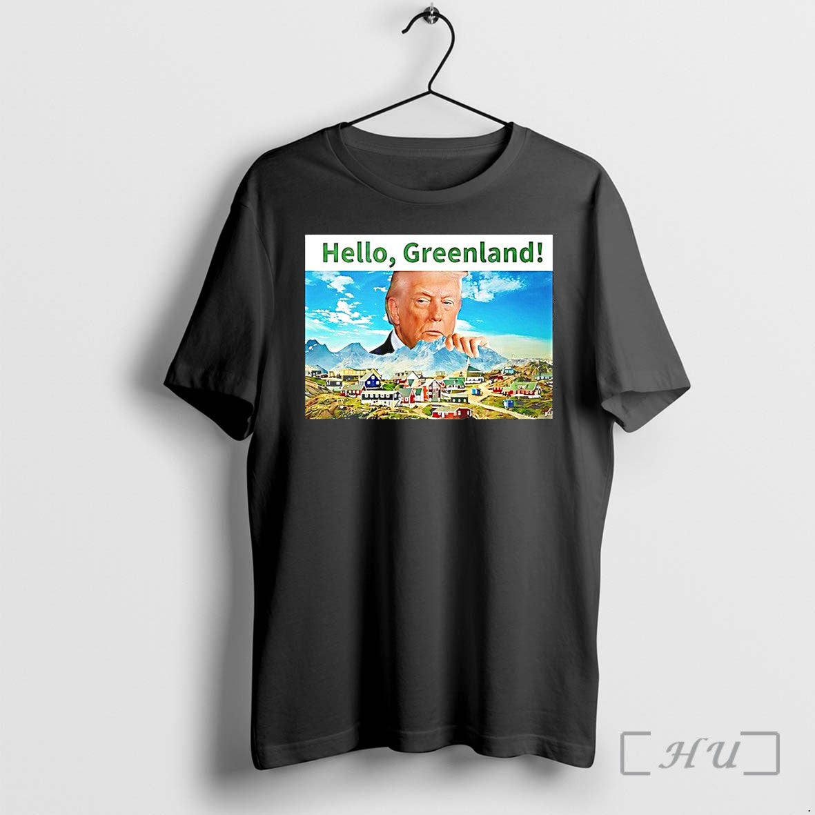 Officials President Trump Hello Greenland Premium - Adult & Kids T-Shirts, Sweatshirts & Hoodies apparel design preview 1