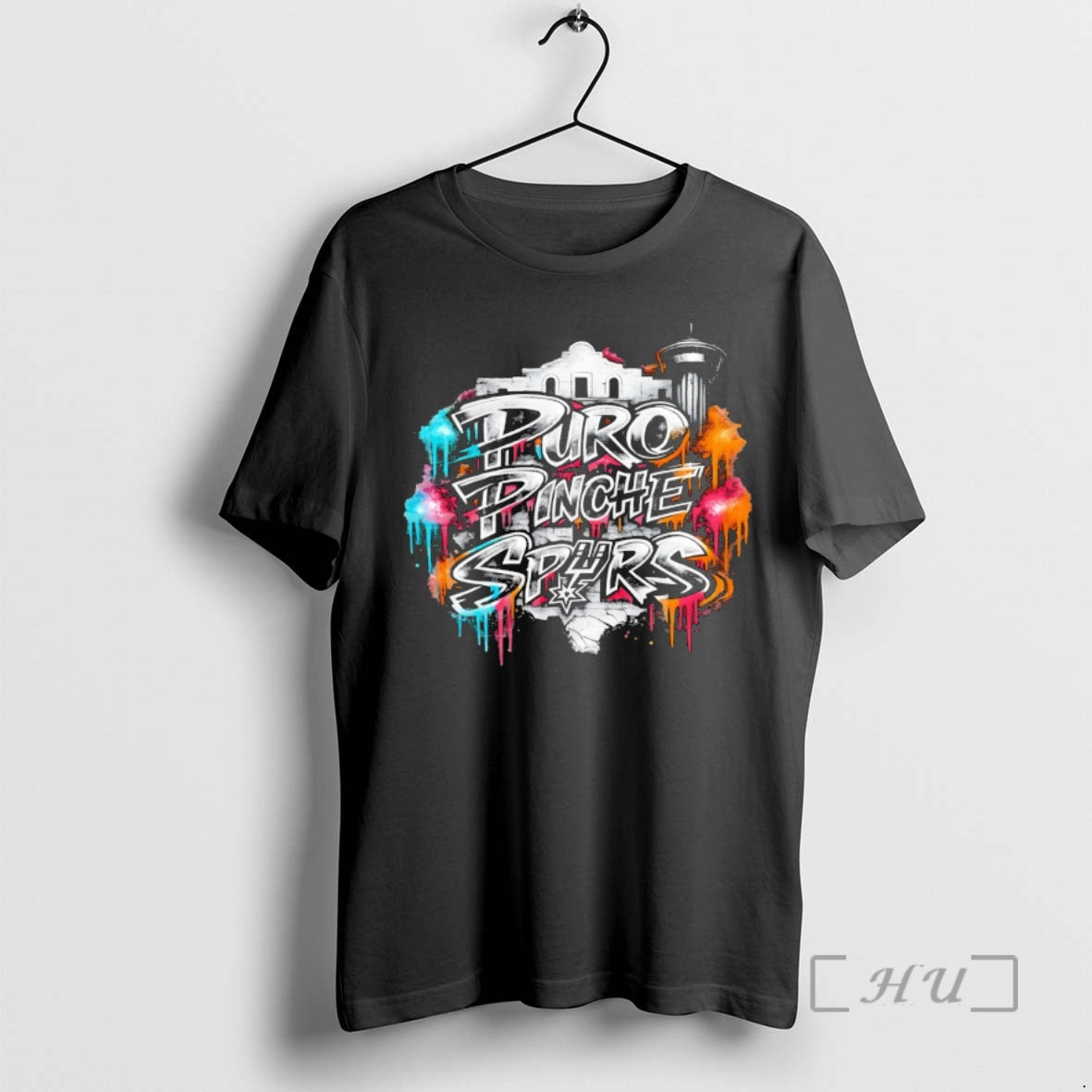 Officials Puro Pinche Party San Antonio Spurs - Adult & Kids T-Shirts, Sweatshirts & Hoodies apparel design preview 1