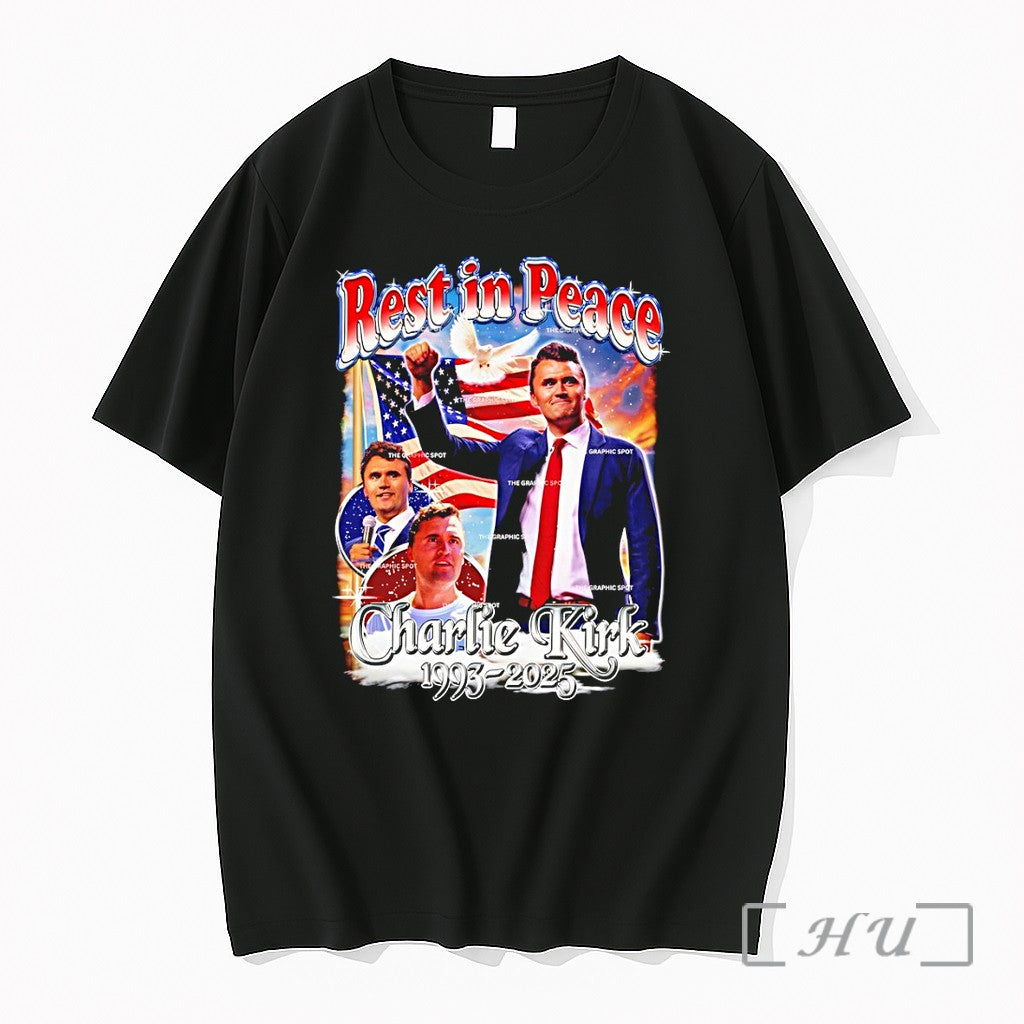Officials Rip Charlie Kirk Rest In Peace Memorial - Adult & Kids T-Shirts, Sweatshirts & Hoodies apparel design preview 1