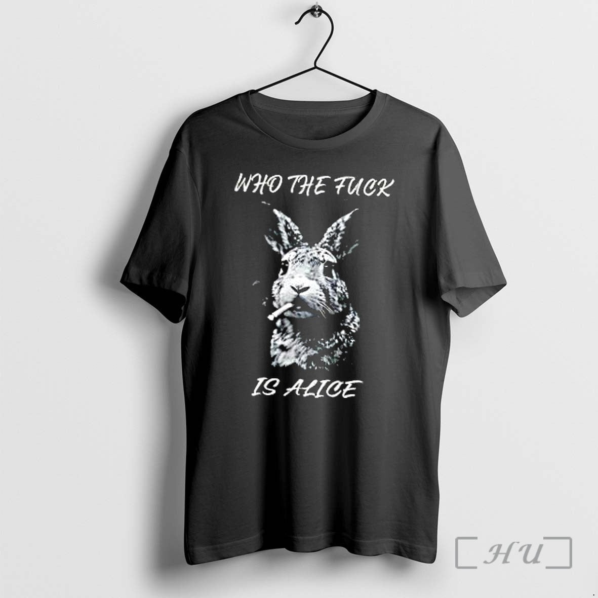 Officials Rabbit Who The Fuck Is Alice Premium - Adult & Kids T-Shirts, Sweatshirts & Hoodies apparel design preview 1