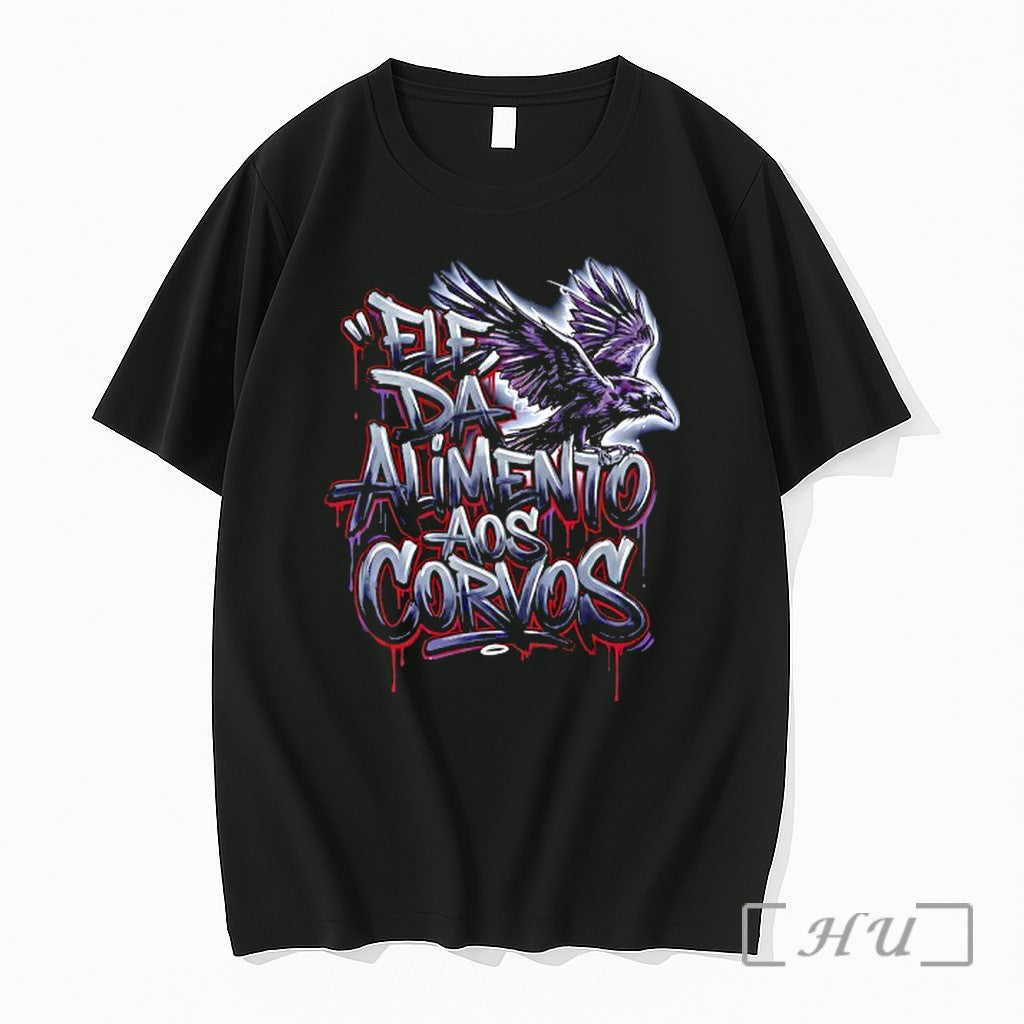 Officials Raven Ele Da Alimento Aos Corvos Premium - Adult & Kids T-Shirts, Sweatshirts & Hoodies apparel design preview 1