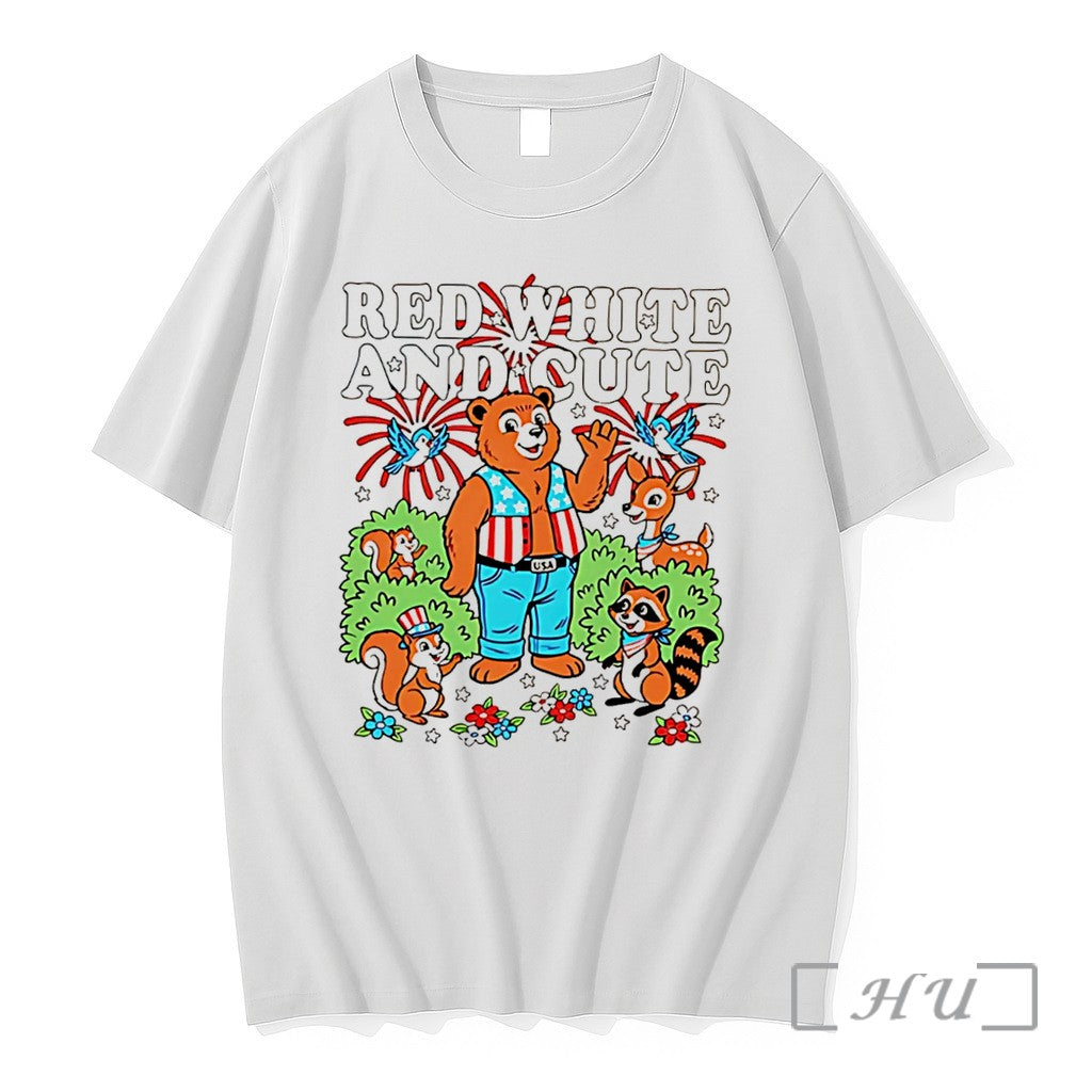 Officials Red White And Cute Raccoon Bear Peanuts - Adult & Kids T-Shirts, Sweatshirts & Hoodies apparel design preview 1