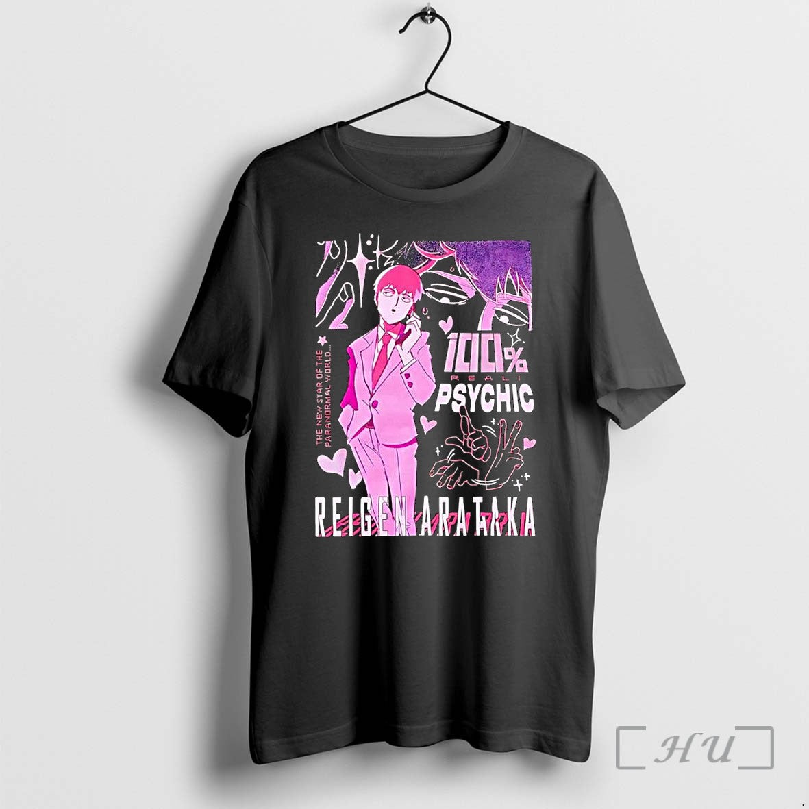Officials Reigen Arataka Psychic Real Anime Premium - Adult & Kids T-Shirts, Sweatshirts & Hoodies apparel design preview 1