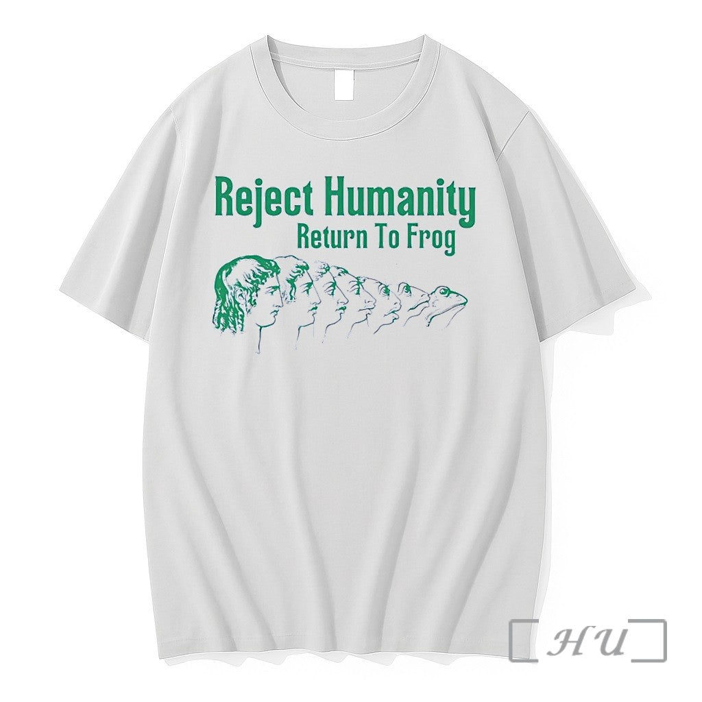 Officials Reject Humanity Return To Frog Evolution - Adult & Kids T-Shirts, Sweatshirts & Hoodies apparel design preview 1