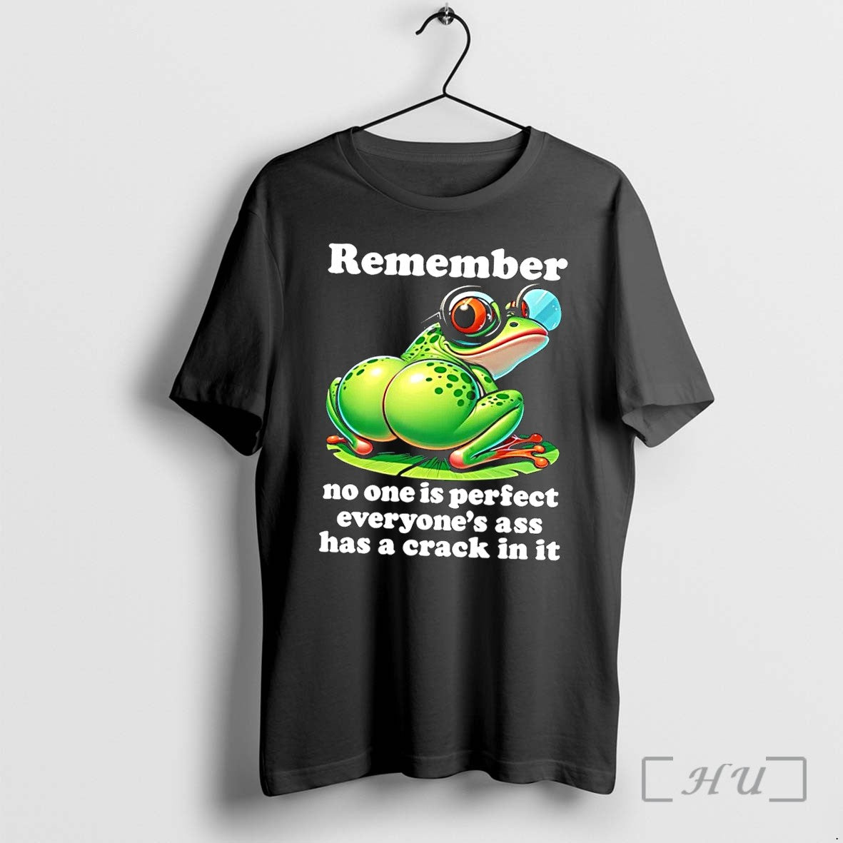 Officials Remember Frog With Glasses Ass Crack Black - Adult & Kids T-Shirts, Sweatshirts & Hoodies apparel design preview 1