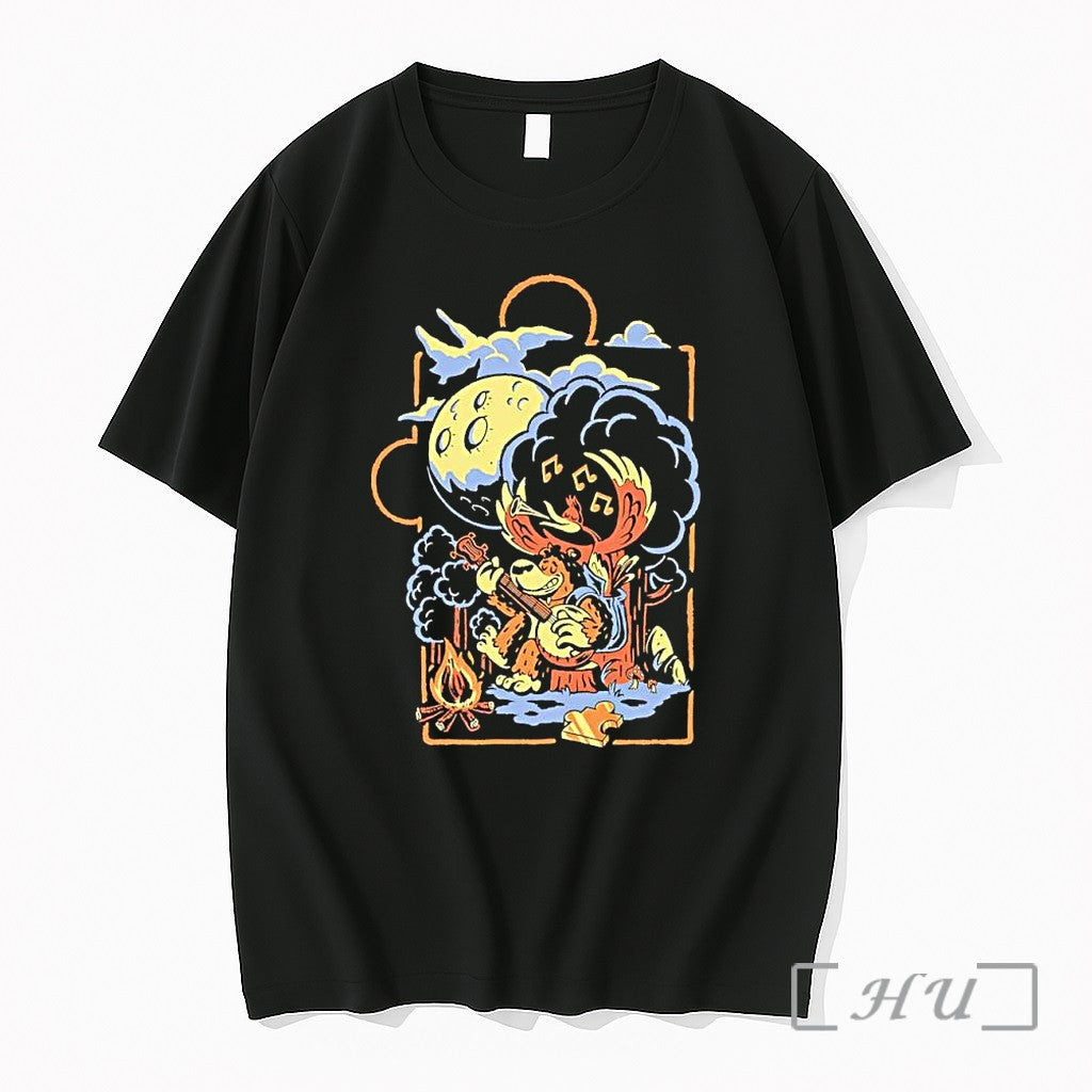 Officials Retro Banjo Kazooie Bear Music Campfire - Adult & Kids T-Shirts, Sweatshirts & Hoodies apparel design preview 1