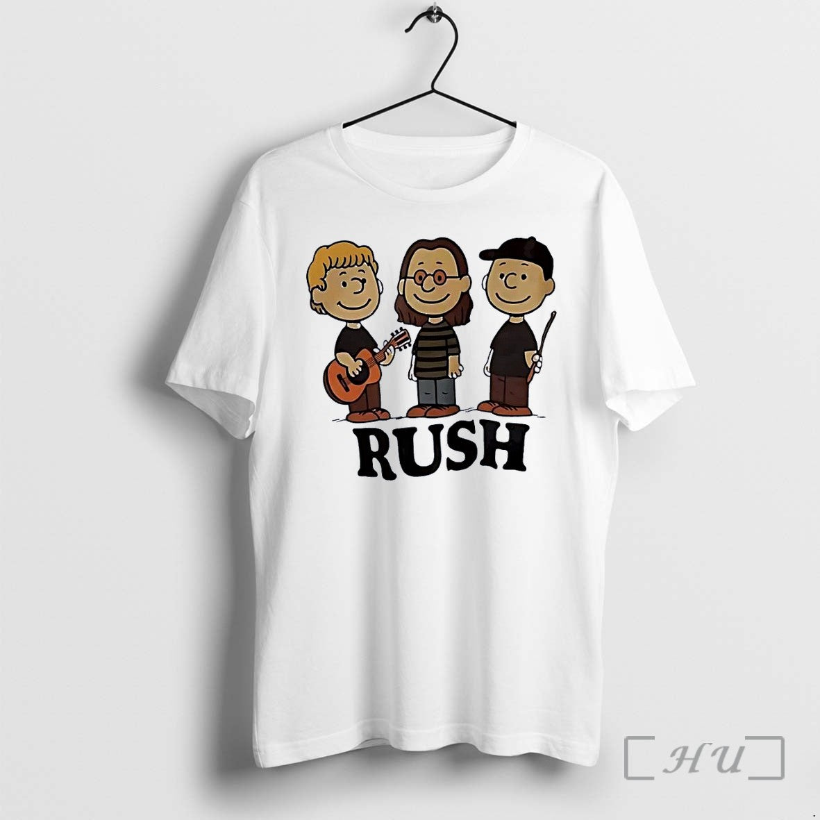 Officials Rush Peanuts Style Band Members White - Adult & Kids T-Shirts, Sweatshirts & Hoodies apparel design preview 1