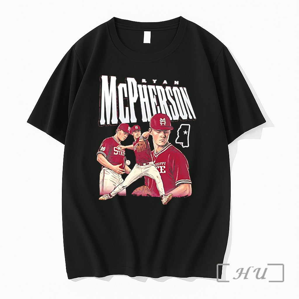 Officials Ryan Mcpherson Mississippi State Baseball - Adult & Kids T-Shirts, Sweatshirts & Hoodies apparel design preview 1
