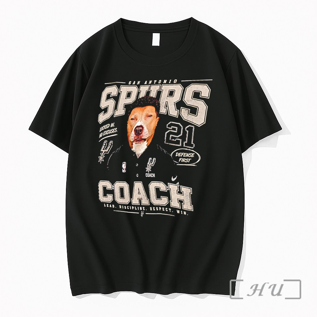 Officials San Antonio Spurs Coach The Mitch Johnson - Adult & Kids T-Shirts, Sweatshirts & Hoodies apparel design preview 1