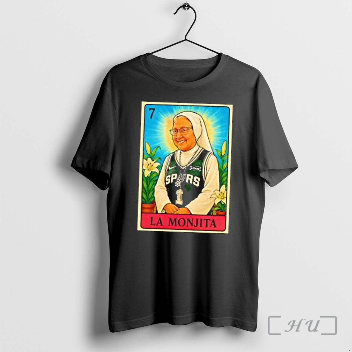 Officials San Antonio Spurs La Monjita Premium - Adult & Kids T-Shirts, Sweatshirts & Hoodies apparel design preview 1