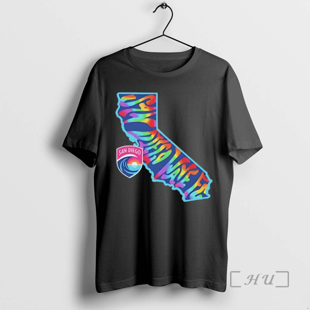 Officials San Diego Wave Fc Groovy Pride State 2026 - Adult & Kids T-Shirts, Sweatshirts & Hoodies apparel design preview 1