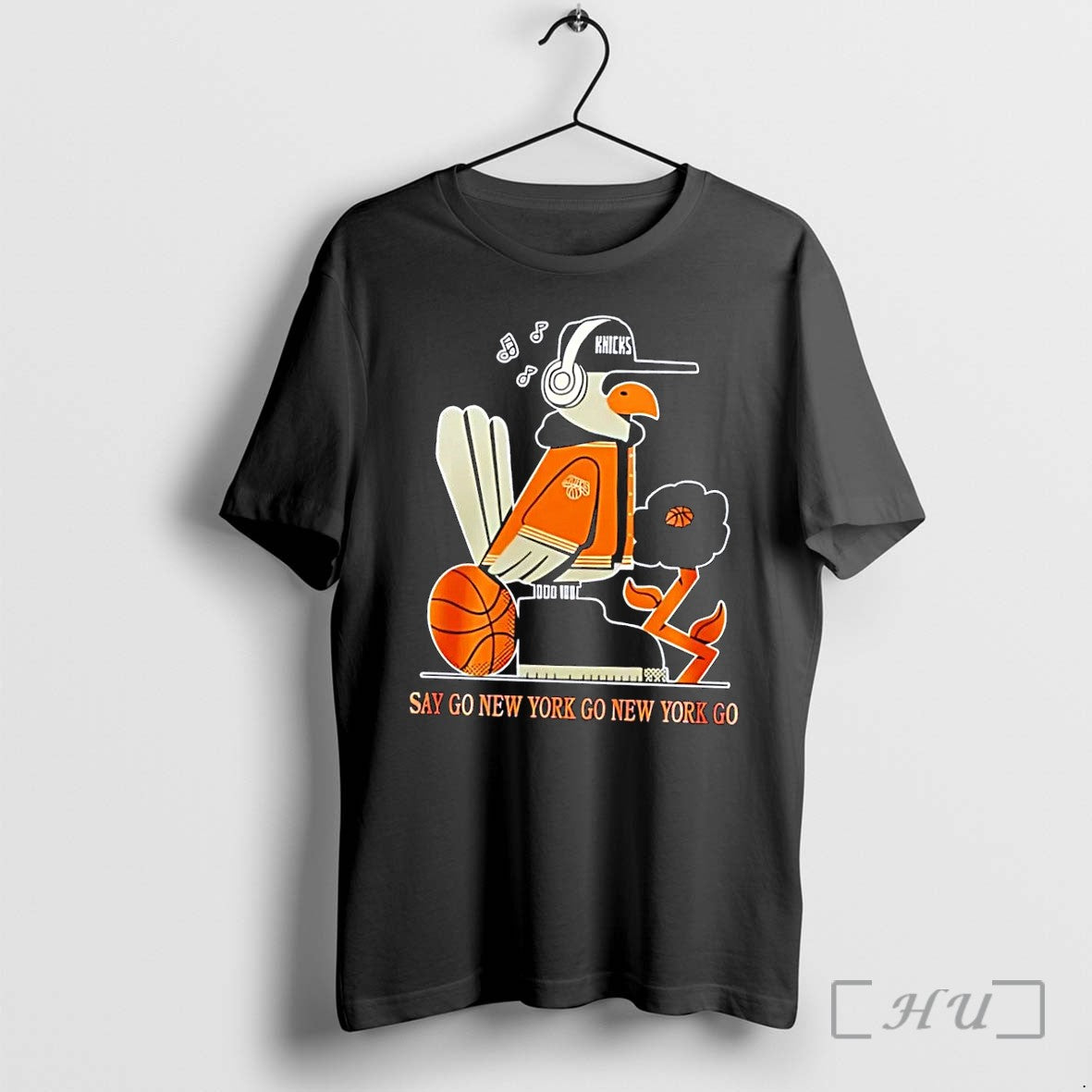 Officials Say Go New York Knicks Basketball Fan Black - Adult & Kids T-Shirts, Sweatshirts & Hoodies apparel design preview 1