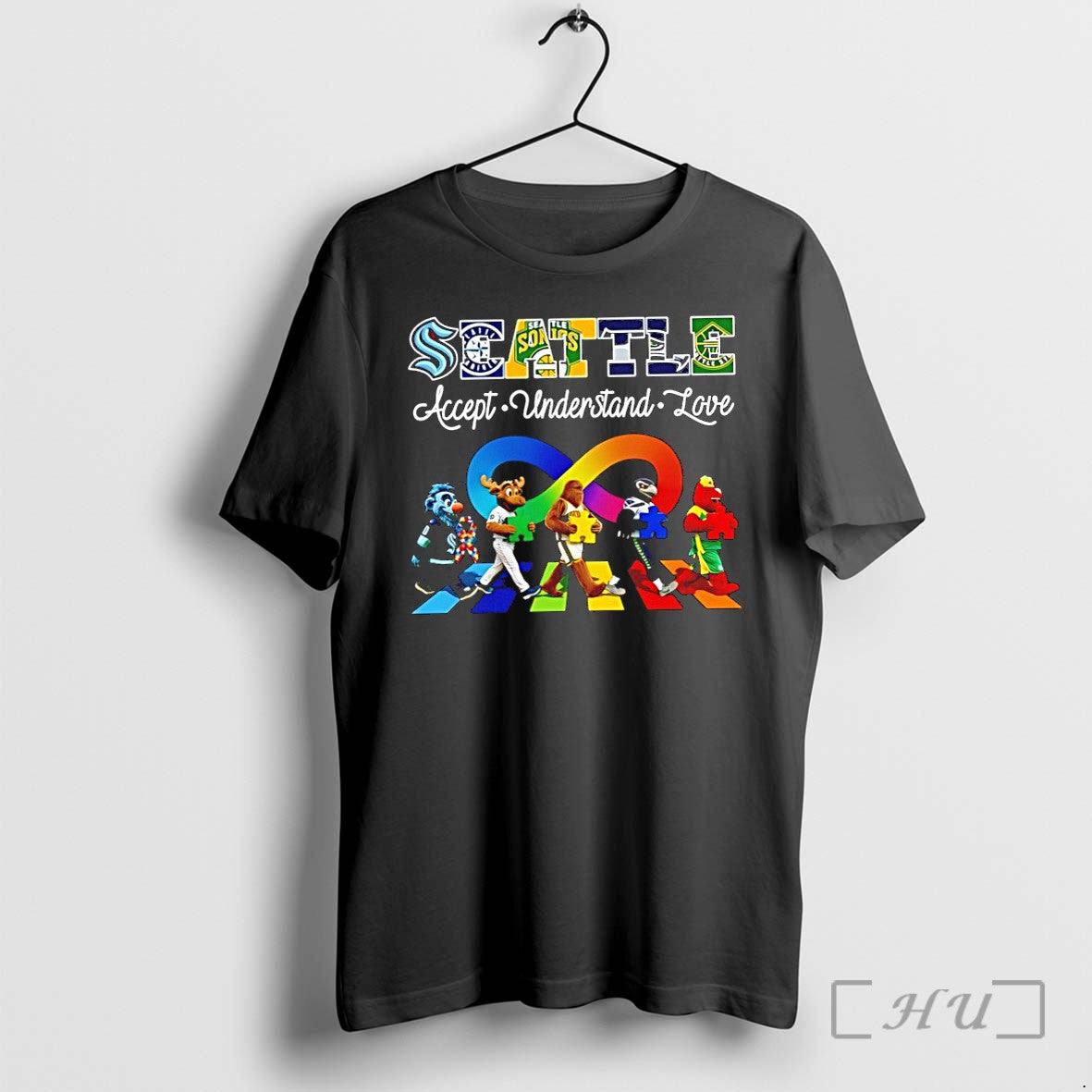 Officials Seattle City Sports Accept Understand Love - Adult & Kids T-Shirts, Sweatshirts & Hoodies apparel design preview 1
