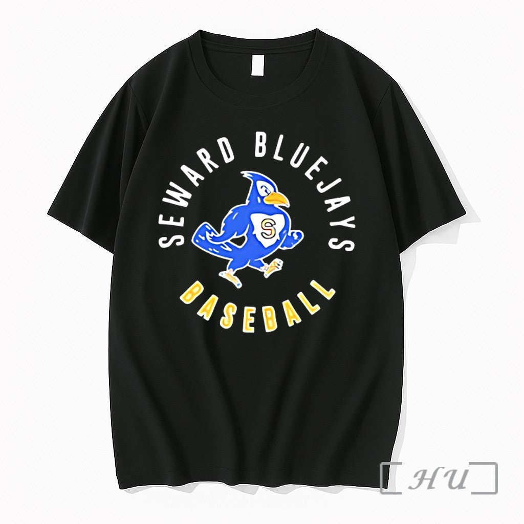 Officials Seward Blue Jays Baseball Mascot Premium - Adult & Kids T-Shirts, Sweatshirts & Hoodies apparel design preview 1