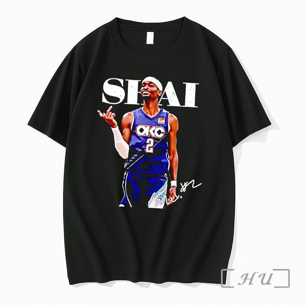Officials Shai Gilgeous Alexander Okc Thunder Number - Adult & Kids T-Shirts, Sweatshirts & Hoodies apparel design preview 1