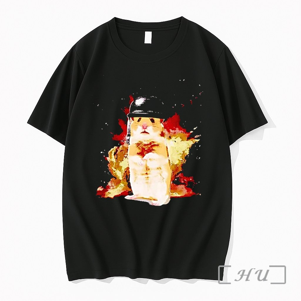 Officials Shocked Hamster Military Helmet Graphic - Adult & Kids T-Shirts, Sweatshirts & Hoodies apparel design preview 1