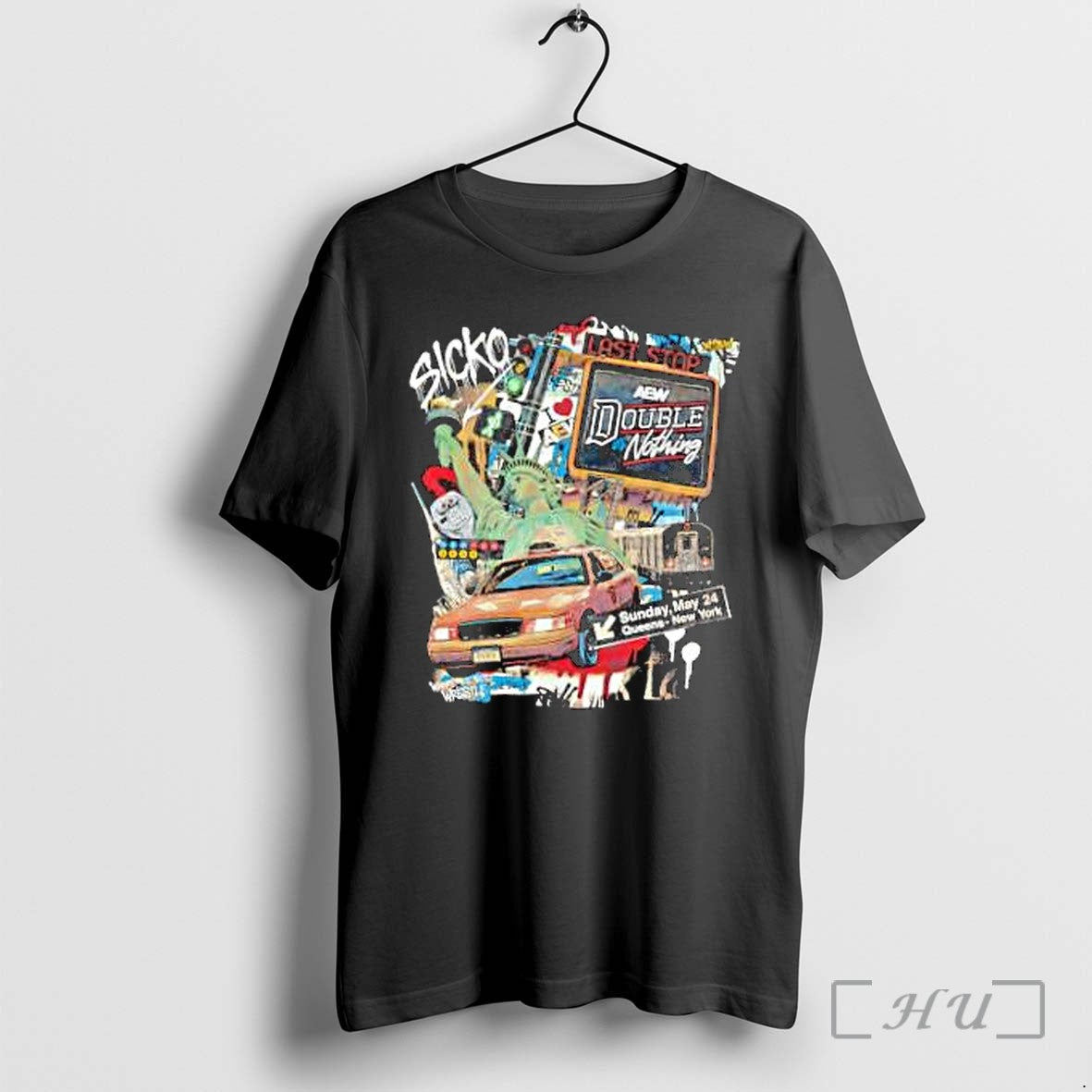 Officials Sicko Aew Double Or Nothing 2026 New York - Adult & Kids T-Shirts, Sweatshirts & Hoodies apparel design preview 1