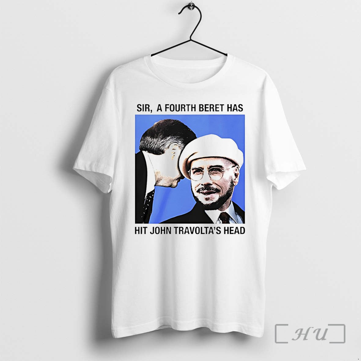 Officials Sir A Fourth Beret Has Hit John Travoltas - Adult & Kids T-Shirts, Sweatshirts & Hoodies apparel design preview 1