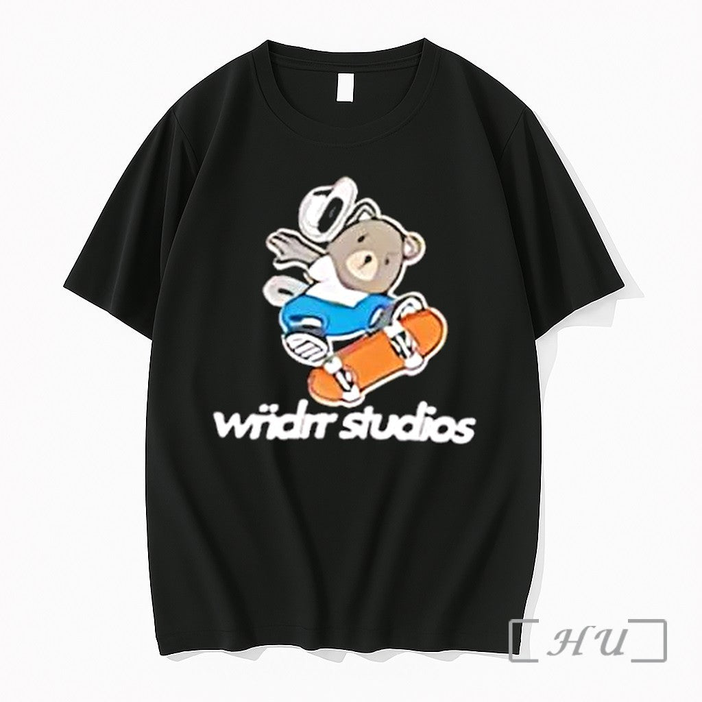 Officials Skateboard Bear Cowboy Wriidrr Studios - Adult & Kids T-Shirts, Sweatshirts & Hoodies apparel design preview 1