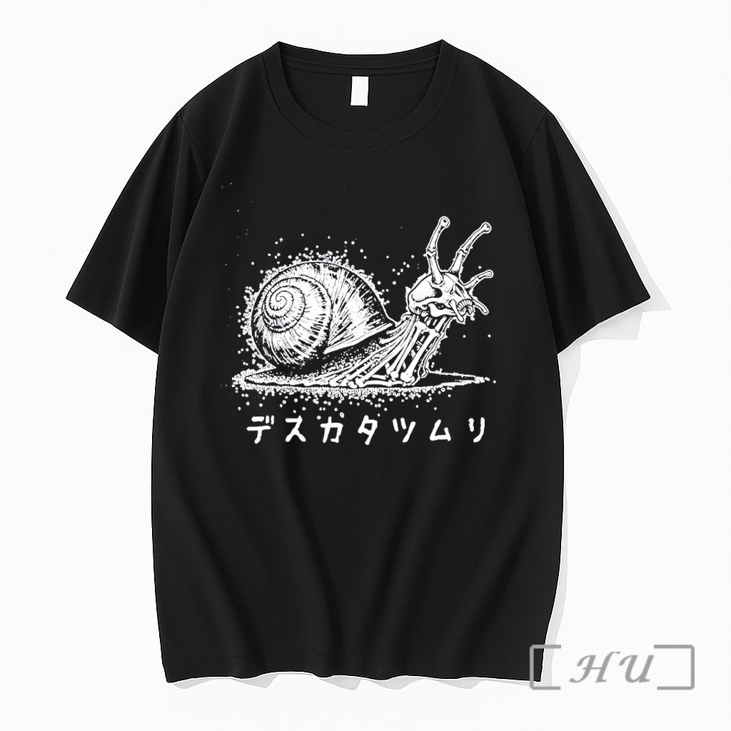 Officials Skeletal Death Snail Gothic Japanese - Adult & Kids T-Shirts, Sweatshirts & Hoodies apparel design preview 1