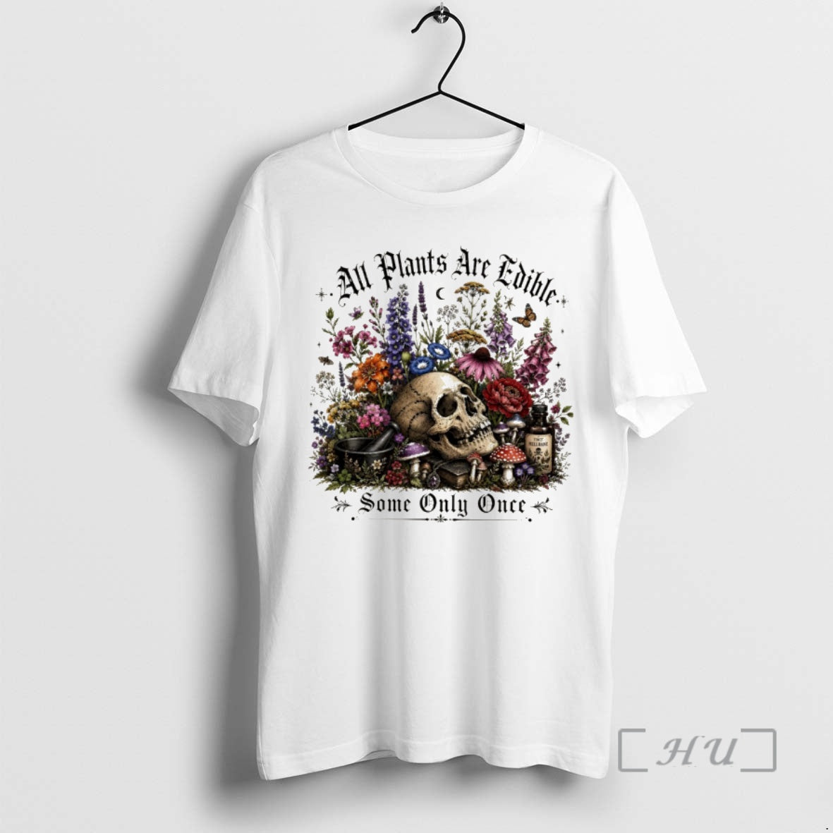 Officials Skeleton Skull All Plants Are Edible Some - Adult & Kids T-Shirts, Sweatshirts & Hoodies apparel design preview 1